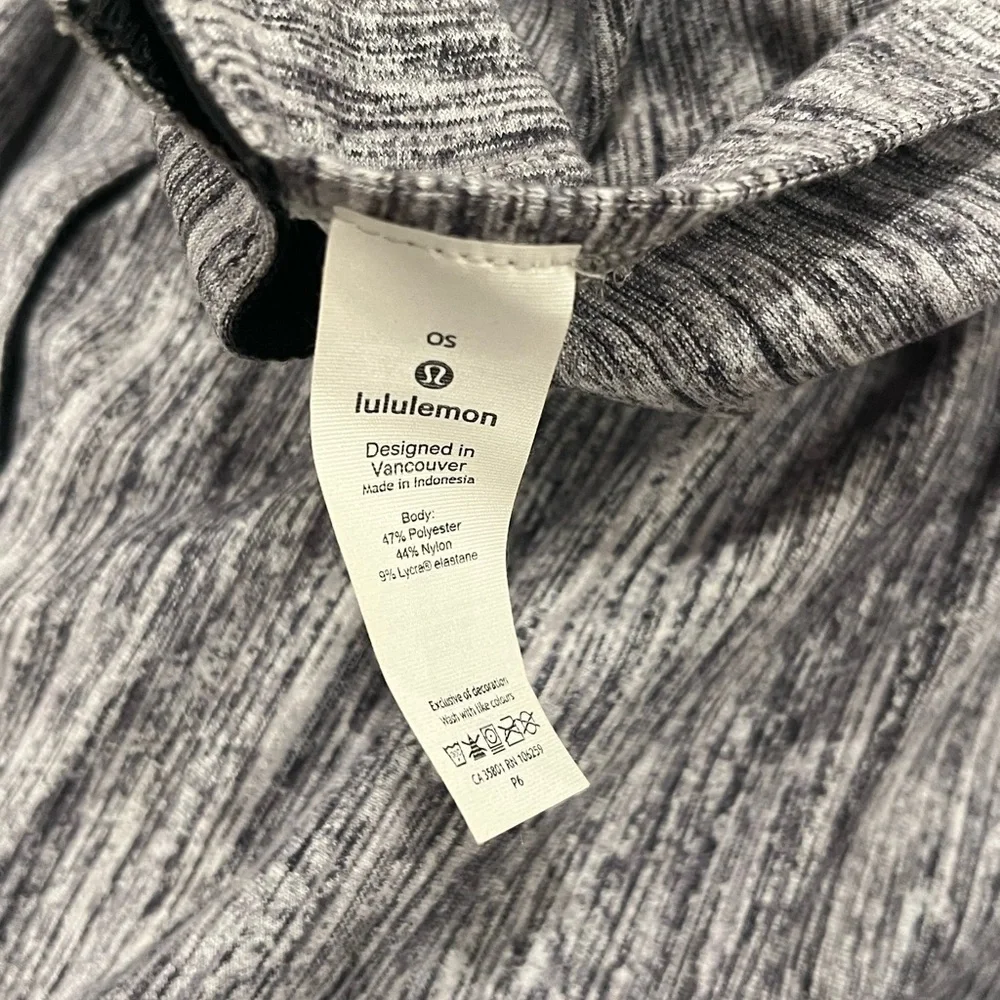 LULULEMON ATHLETICA Vinyasa Scarf *Rulu in‎ Space Dye Seal Gray Deep Cool